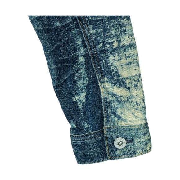 ADRIANO GOLDSCHMIED AG Jean Jacket Womens Medium Splash Bleached Made In USA - Picture 7 of 7